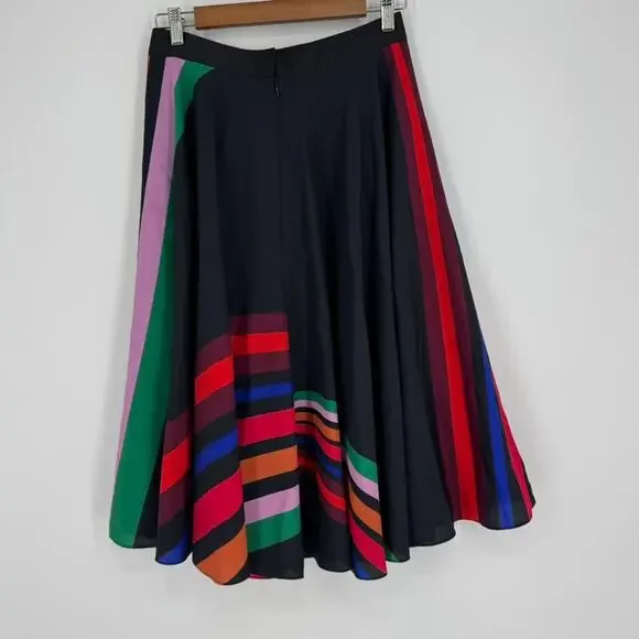 Paul Smith Skirt PS Striped Swing Skirt Size 6 EU 42 - Picture 3 of 5